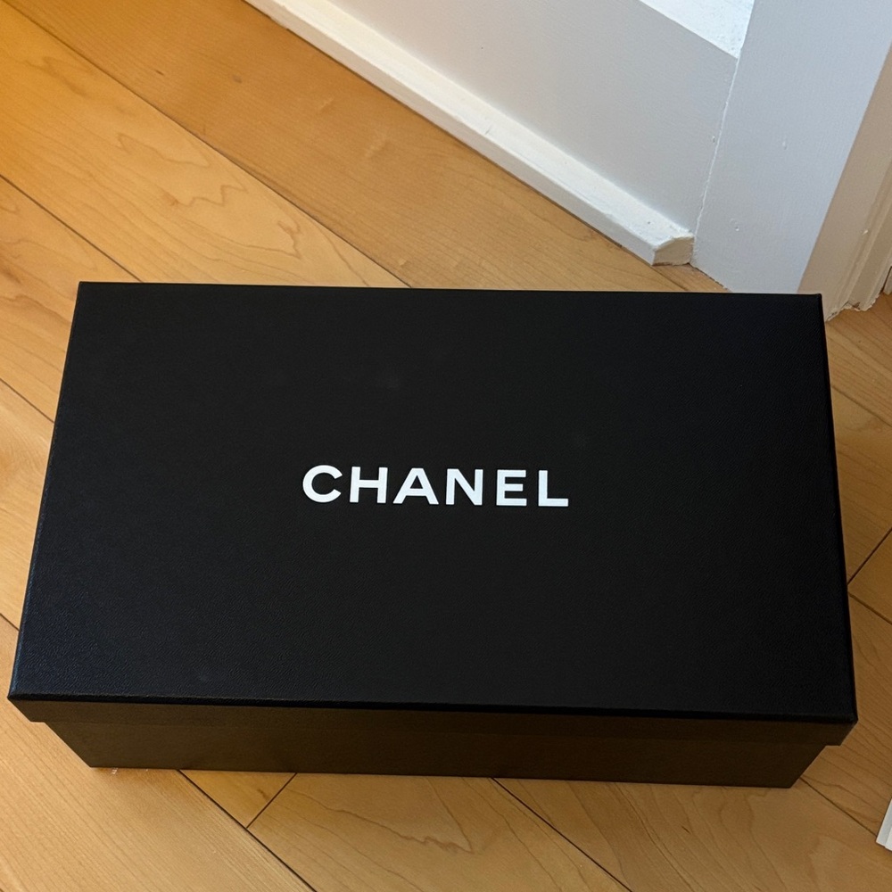 CHANEL Black Box with White Logo